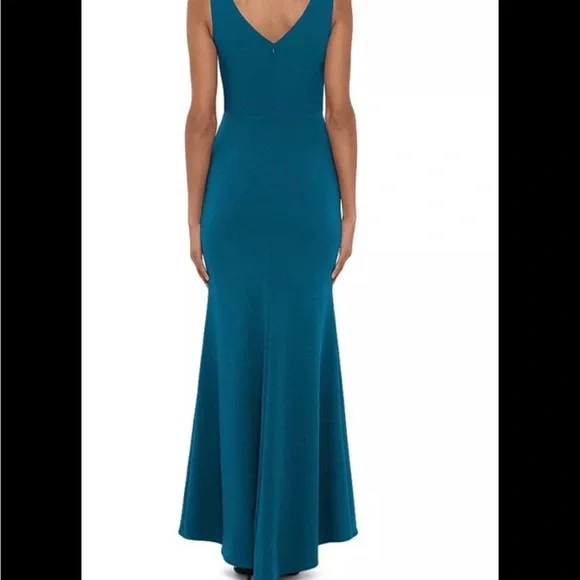 Betsy & Adam Blue High Low Dress - Picture 2 of 3